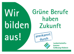 Ein grün-weißes Logo