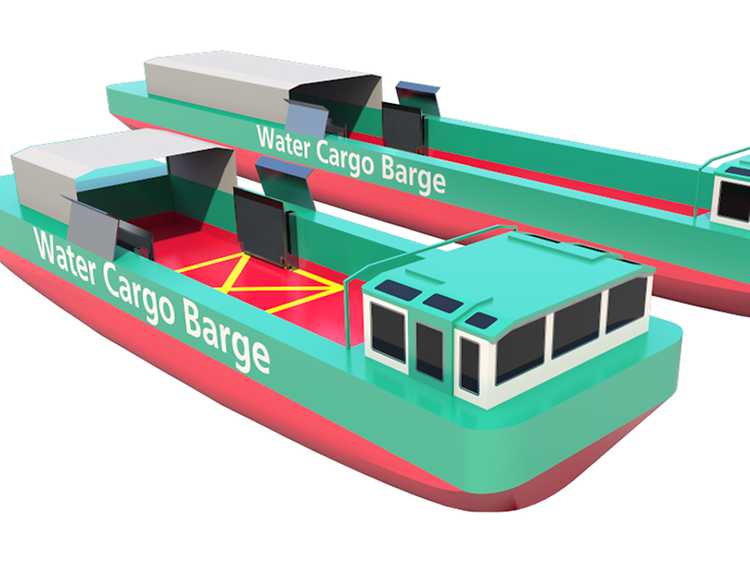  Grafik der Water Cargo Barge