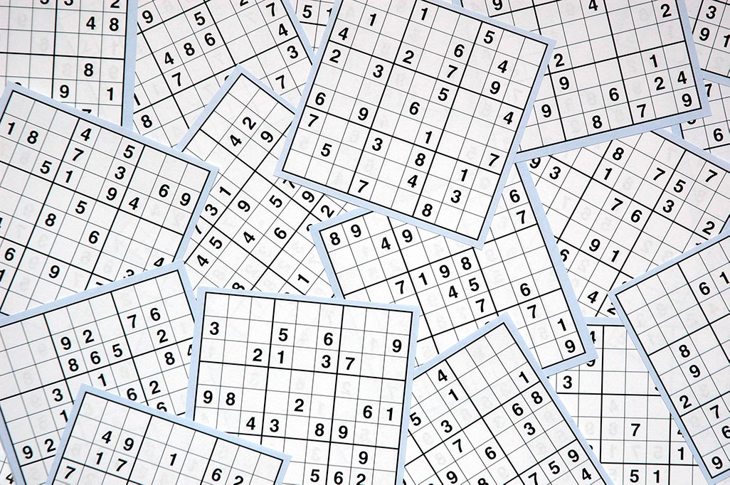 viele Sudoku-Rätsel