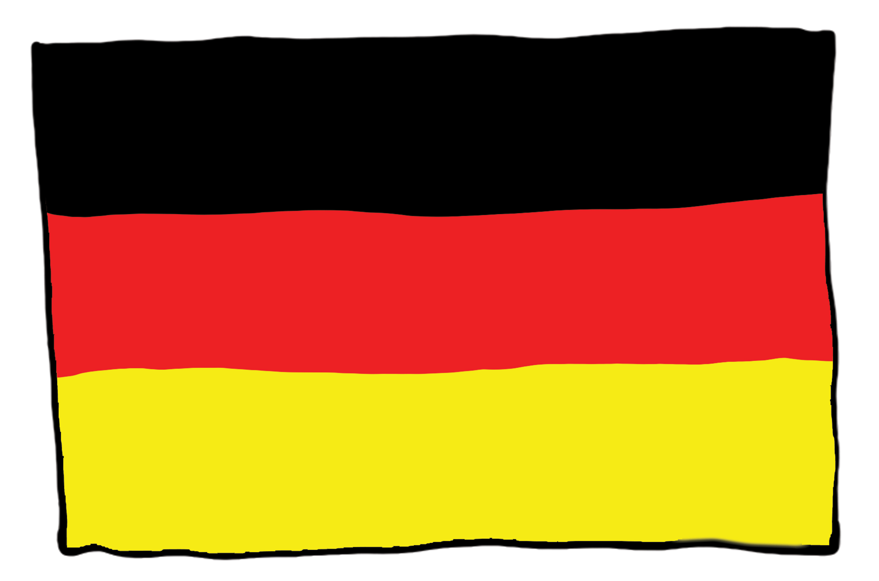 Die Nationalfahne von Deutschland