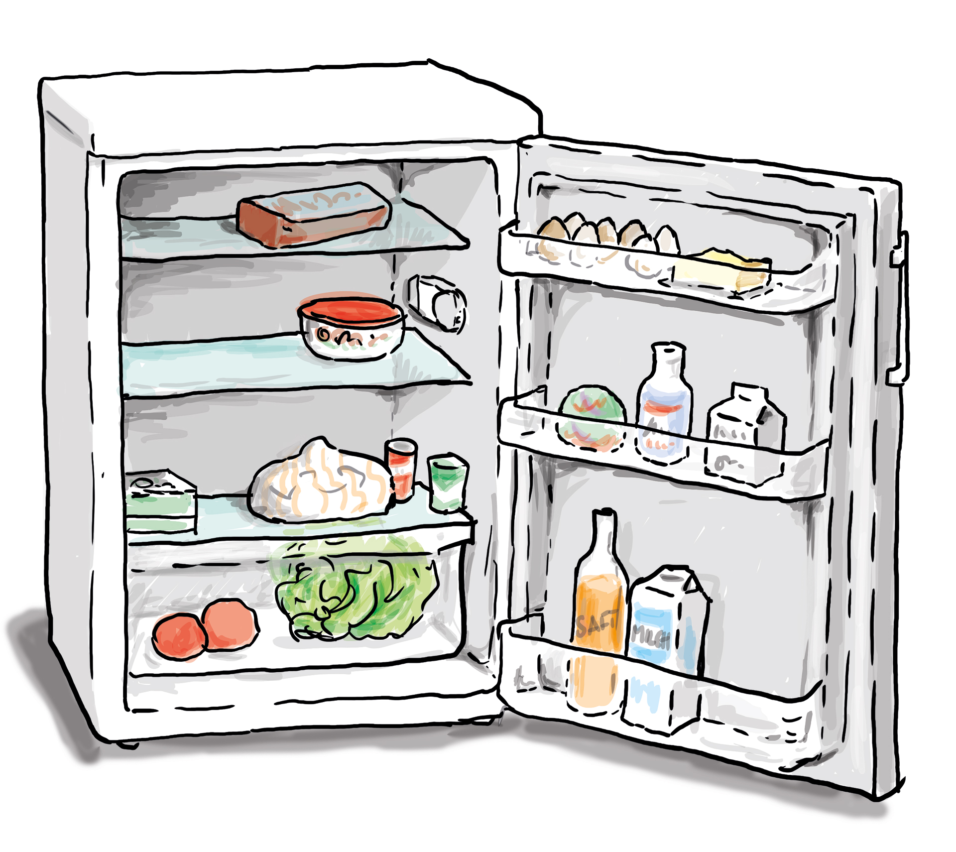 Ein Kühlschrank