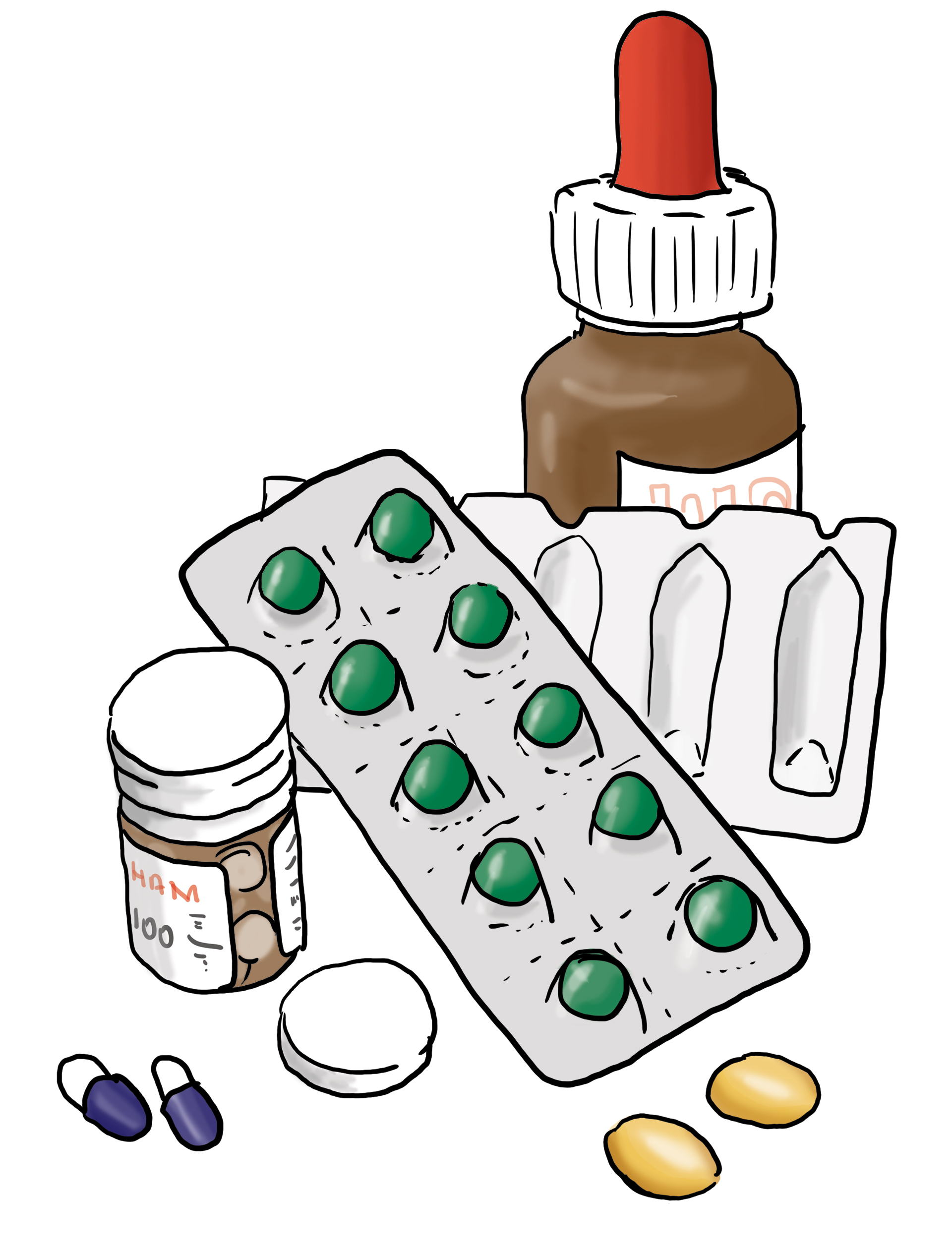 Tabletten und andere Medikamente