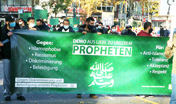 Demonstration in Hamburg St. Georg 08.11.2020