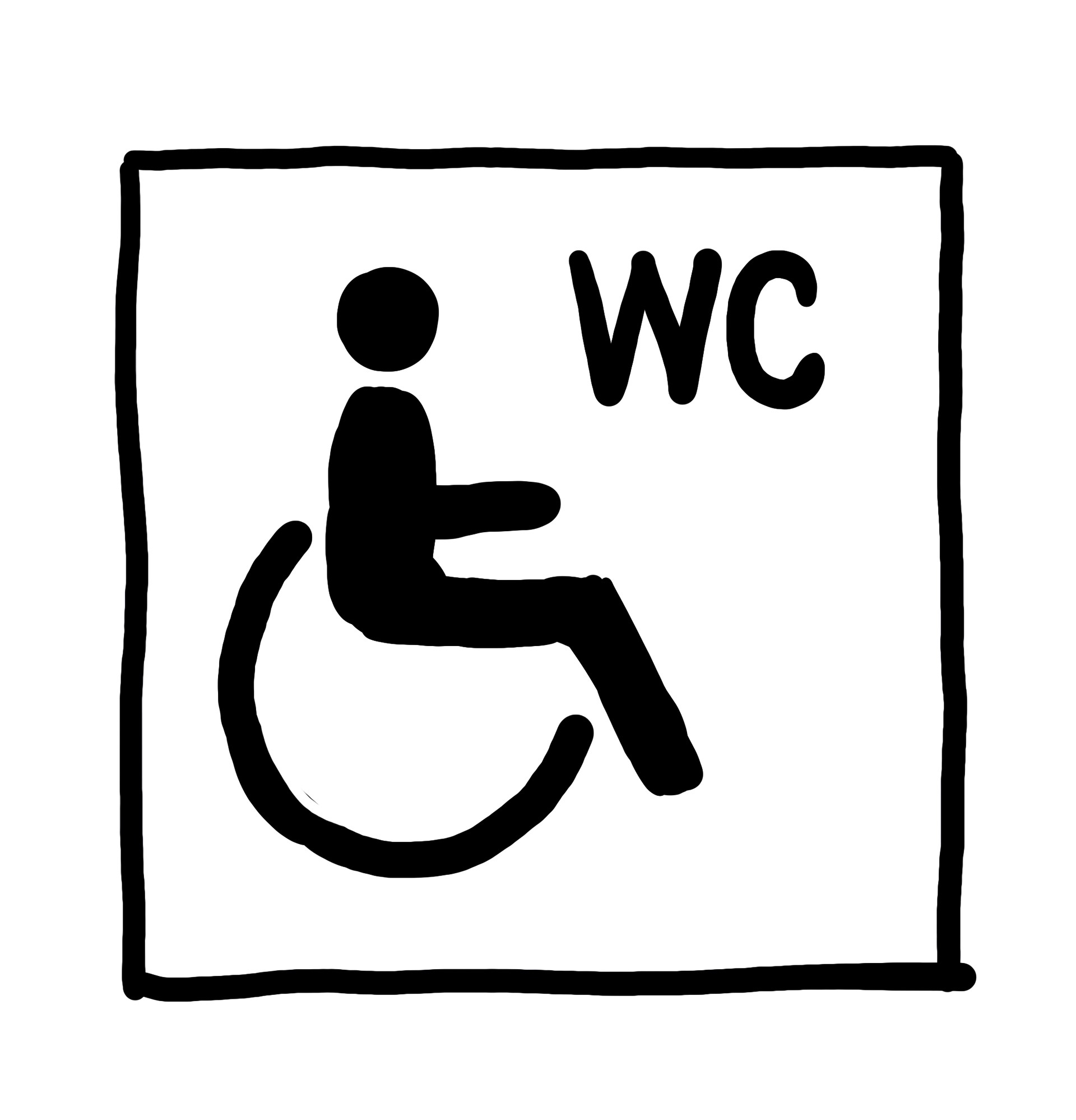 Logo barrierefreies WC