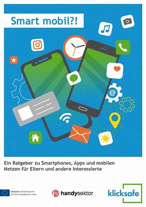 Zwei gezeichnete Smartphones und diverse Abbildungen von App-Anwendungen