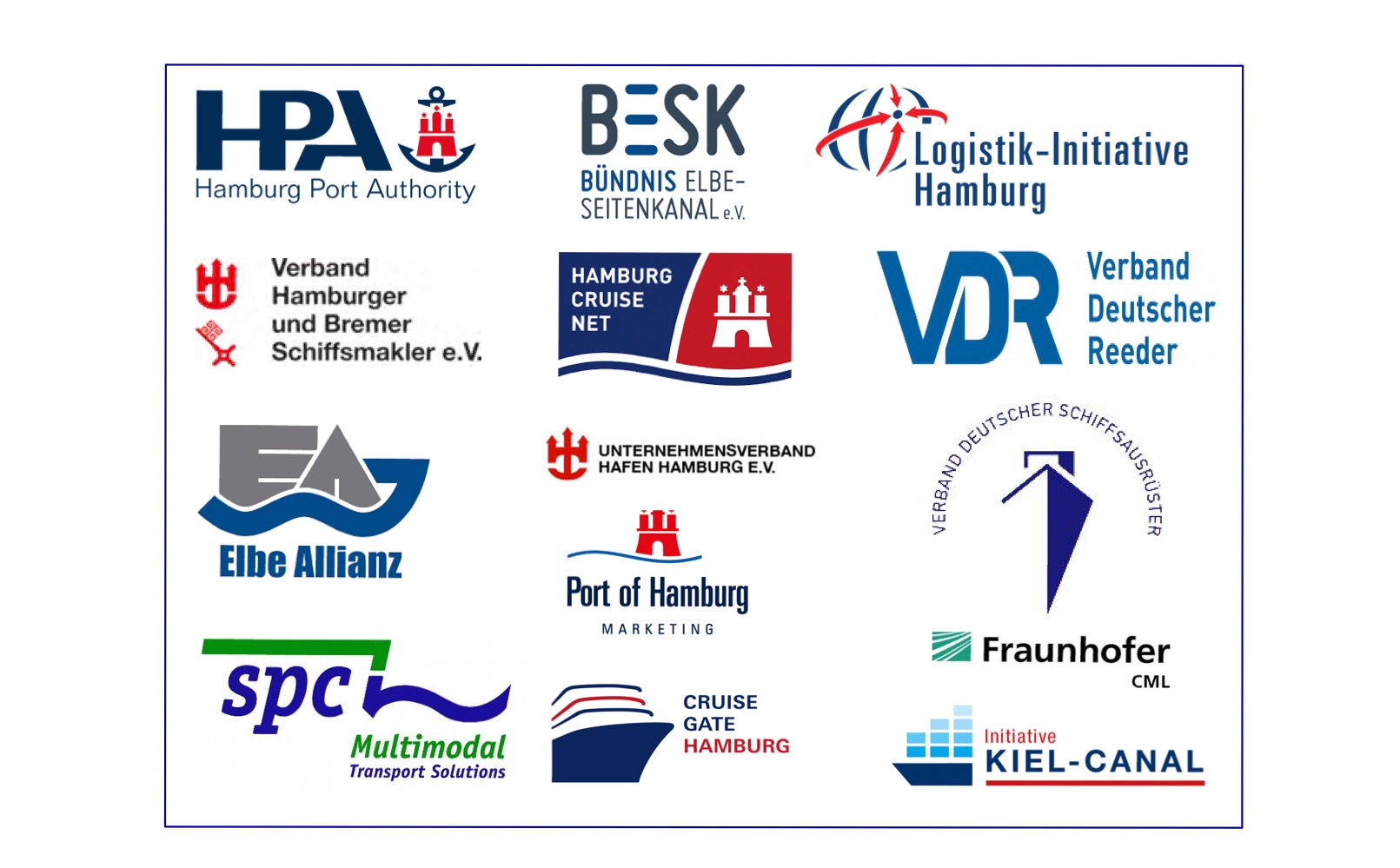 Schifffahrt Banner mit Logos