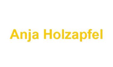 Gelbes Logo von Anja Holzapfel 