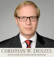 Portraitfoto von Herrn Denzel und Logo