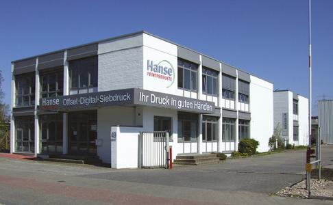 Außenansicht des Firmengebäudes Hanse Print & Service GmbH
