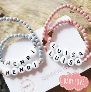 NUENA Perlen & Schmuck - Armbänder für Babys und Neugeborene