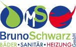 Bruno Schwarz GmbH Logo, blau, grün und rote Schrift