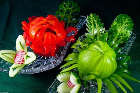 Viktor Catering - meisterhafte Präsentation verschiedener Gemüse