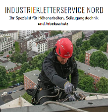 Industriekletterservice Nord GmbH - Mitarbeiter seilt sich ab