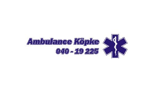 Ambulance Köpke mit Rufnummer 040-19225