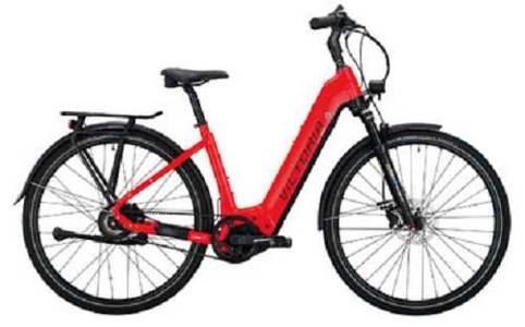 Ein rotes E-Bike