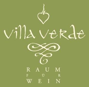 Villa Verde Logo, weiße Schrift auf grünem Untergrund