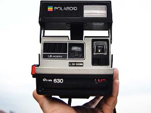 Eine Polaroidkamera
