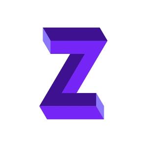 Ein lilafarbenes Z