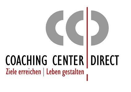 Logo aus schwarzer und roter Schrift und grauen Akzenten