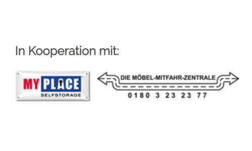DEGELA GMBH: In Kooperation mit MyPlace-Selfstorage und Die Möbel-Mitfahr-Zentrale.