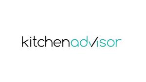 KitchenAdvisor GmbH Logo, schwarze und türkise Schrift auf weißem Untergrund