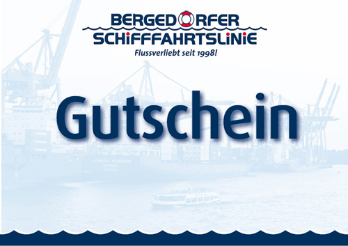 Gutschein der Bergedorfer Schifffahrtslinie Buhr GmbH