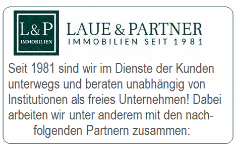 Logo von LAUE & PARTNER Versicherungsmakler und Text
