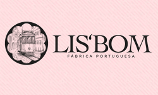 Logo von LIS'BOM mit Straßenbahn in Lissabon und Schriftzug.