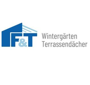 F&T Alutechnik GmbH Logo, blaue und schwarze Schrift auf weißem Untergrund