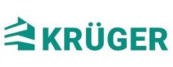 Krüger Gebäudereinigung Logo, grüne Schrift auf weißem Untergrund