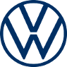 Volkswagen Automobile Hamburg Logo, blaues Emblem auf durchsichtigem Untergrund