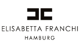 Logo von Elisabetta Franchi Hamburg in schwarzer Schrift auf weißem Grund