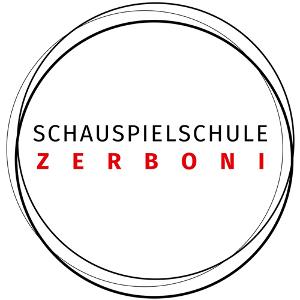 Logo von Schauspielschule Zerboni mit schwarzrotem Schriftzug