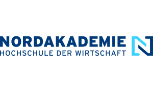 Logo der NORDAKADEMIE, blaue Schrift