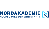 Logo der NORDAKADEMIE, blaue Schrift