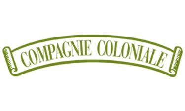 Compagnie Coloniale Logo, ein Banner mit grüner Schrift