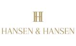 Logo von Hansen & Hansen Immobilien Kontor, goldene Schrift auf weißem Untergrund