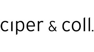 ciper & coll. Logo, schwarze Schrift auf weißem Untergrund