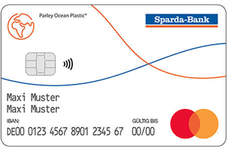 Sparda Bank Girokarte mit Maxi Muster Daten