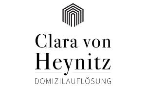 Clara von Heynitz Domizilauflösung Logo, schwarze Schrift auf weißem Untergrund