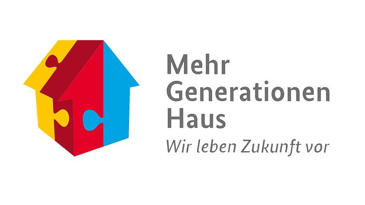 Logo: Mehrere Bausteine fassen wie Puzzle ineinander und bilden ein Haus