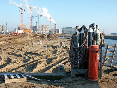  Baustelle in der Hafencity; Foto: PixelQuelle.de