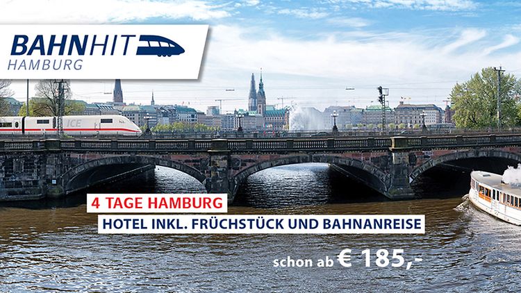  Angebot Bahnhit Hamburg ab 185 Euro