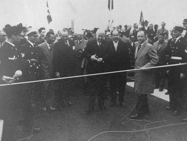  Eröffnung der Bundesautobahn "Südliche Umgehung Hamburg" am 15. Mai 1963BWVI