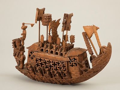 Holzschiff-Modell aus China