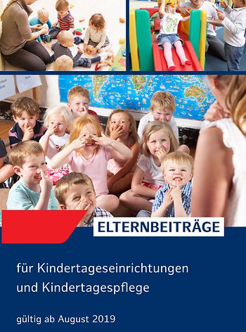 Titelblatt zur Broschüre Elternbeiträge für Kindertageseinrichtungen und Kindertagespflege