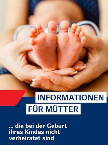 Titel der Broschüre "Informationen für Mütter..."