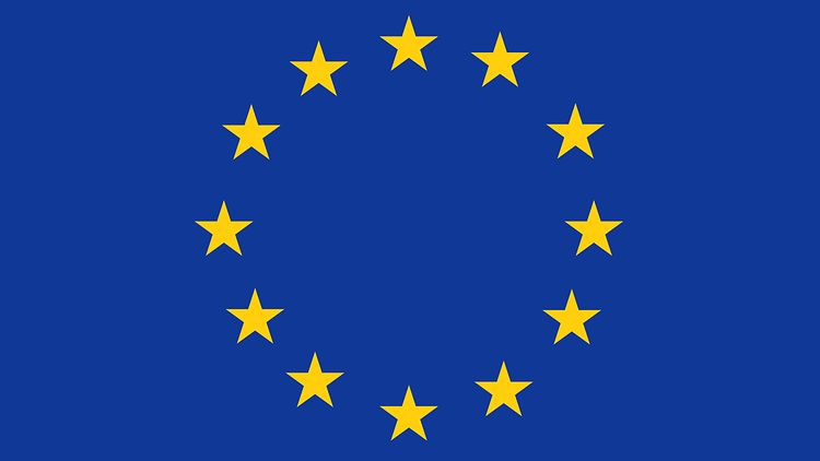  Europa: Sternenkreis auf blauem Grund