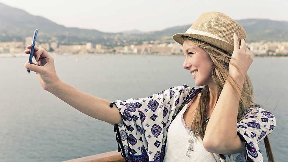 Selfies auf einem Kreuzfahrtschiff