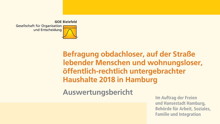  Titelseite der Hamburger Obdachlosenstudie 2018